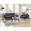 Aluminum Coffee Table 16.5"H, Silver Polished Finish With Round Top by Zuo Modern - 3 of 4