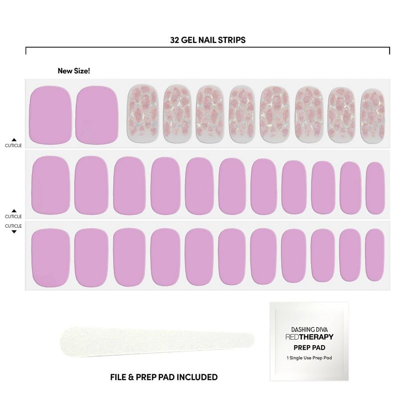Dashing Diva Nail Art Gloss Palette - Oh My Orchid - 32ct, 4 of 7