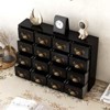 YIYIBYUS 16 Drawer Cabinet, Wooden Medicine Cabinet, Desktop Drawer Organizer - 2 of 4