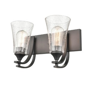 Millennium Lighting Natalie 2 - Light Vanity in  Matte Black - 1 of 4