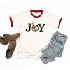Simply Sage Market Women's Joy Christmas Lights Short Sleeve Ringer Tee - 2 of 3