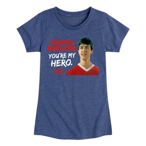 Girls' - Ferris Bueller's Day Off - Ferris My Hero Fitted Short Sleeve Graphic T-Shirt - 1 of 4