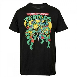 Mens Teenage Mutant Ninja Turtles Retro Art T-Shirt - 1 of 2