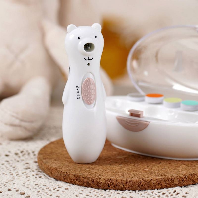 haakaa Happii Bear Rechargeable Nail Trimmer Set, 3 of 13