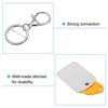 Unique Bargains PU Leather Keychain Fobs with Key Rings for DIY Crafts 4 Pcs - 4 of 4