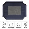 Elevated Dog Bed Cover - 24.5x18.5-Inch Replacement Pet Bed Cover with Mesh Panel - For Indoor/Outdoor Use - Dog Cot Not Included by PETMAKER (Blue) - 4 of 4