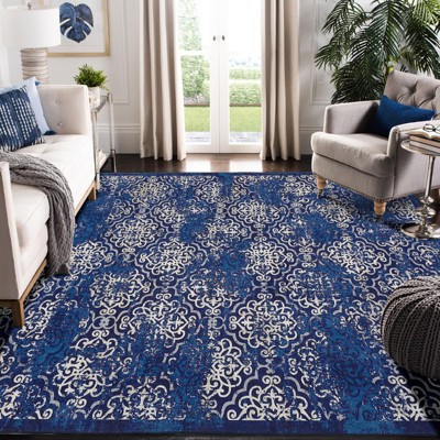 Garvee 9x12ft Area Rugs for Living Room/Bedroom Non-Slip , Large Low-Pile Floor Carpet, - Indoor Carpet for Living Room, Bedroom, Nursery, Dorm