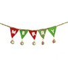 Ganz 10.5 Inch Merry & Bright Garland Banner Wool Flag Word Garlands - image 2 of 4