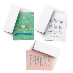Sympathy Greeting Card Pack Sets (3 ct, Assorted) Thanks Pink, Feel Better Chipmunks Tea, Birthday Tea by Ramus & Co - 1 of 4