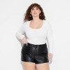 Women's Long Sleeve Scoop Neck T-Shirt - Wild Fable™ - 2 of 3