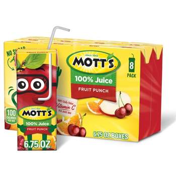 Mott's 100% Juice Fruit Punch - 8pk/6.75 fl oz Boxes