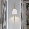 Nuvo Lighting Dover 1 - Light Sconce in  White/Vintage Brass - 3 of 4