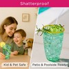 Kate Aspen Plastic Tumblers Set of 8 – Acrylic Cups - BPA-Free Reusable Drinkware in Different Colors & Designs - 3 of 4