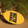 Towson University Tigers Alumn Aluminum Holiday Christmas Tree Ornament - 4 of 4