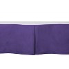 Bacati - Solid Purple crib skirt - 3 of 3