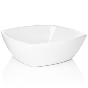 Miligore 16" x 16" Flared Square White Ceramic Above Counter Bathroom Vessel Sink - 1 of 4