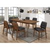 Simple Relax Set of 2 Side Chairs in Natural Walnut and Black - 4 of 4