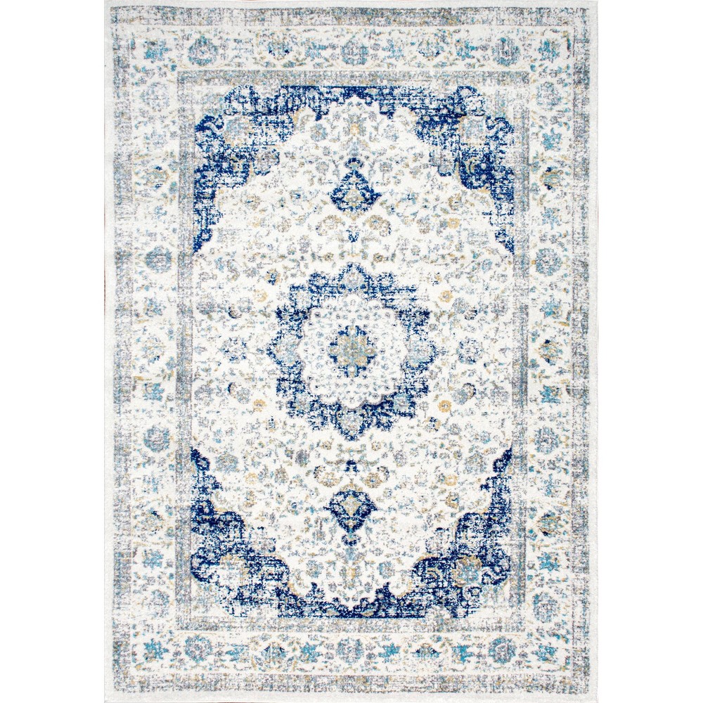 8'x11' Verona Vintage Persian Style Area Rug Blue - nuLOOM