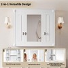 NicBex Wall Bathroom Storage Cabinet with Mirror,Modern Bathroom Wall Cabinet with 4 Shelves,Bathroom Medicine Cabinet for Bathroom - 4 of 4