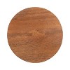 Kate and Laurel Dahl Wood Drink Table, 8x8x23, Walnut Brown - 4 of 4