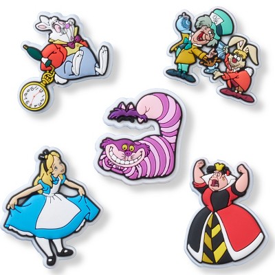 Crocs Jibbitz Alice in Wonderland Disney Shoe Charms 5 Pack