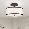 Livex Lighting Park Ridge 2 - Light Semi-Flush Mount in  Bronze - 4 of 4