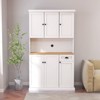 NicBex 70.86 Inch Tall Kitchen Pantry Storage Cabinet with 6 Doors and 1 Drawer for Dining Room,Bathroom,Kitchen,White - 2 of 4