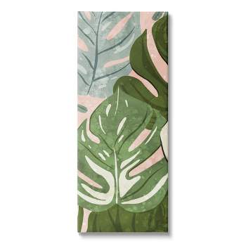 Stupell Industries Varied Monstera Leaf Pattern Canvas Wall Art