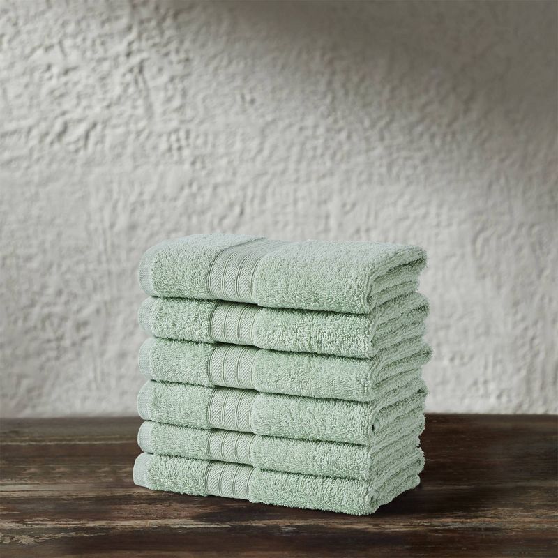 6pc Everyday Essential Hand Towel Set - Isla Jade, 5 of 11