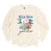 Simply Sage Market Wild Blue Yonder Garment Dyed Long Sleeve - XL - Ivory - 2 of 4