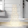 LED Champagne Metal Snowman Christmas Novelty Sculpture Light with White Color Light Bulb - Wondershop™ - 2 of 3