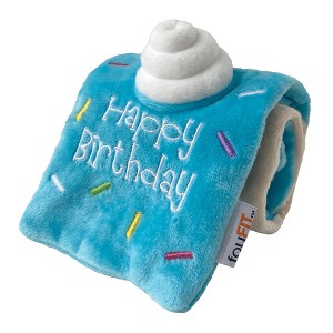 fouFIT Hide 'n Seek Birthday Roll Cake Nosework Dog Toy - Blue (Large) - 1 of 4