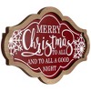 Northlight Lighted "Merry Christmas to All and to All a Good Night" Wall Sign - 18" x 10" - 3 of 4