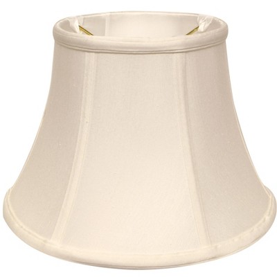 Vynxaria Lampshades: White Slant Shallow Drum Shade 7"x12"x8" with Uno Fitter
