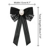 INSPIRE CHIC Women's Elegant Lace Pin Ribbon with Beads Brooch Bow Tie - 2 of 4