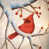 Sullivans Frosted LED Cardinal Light Multicolor 8"H Glass - 2 of 4