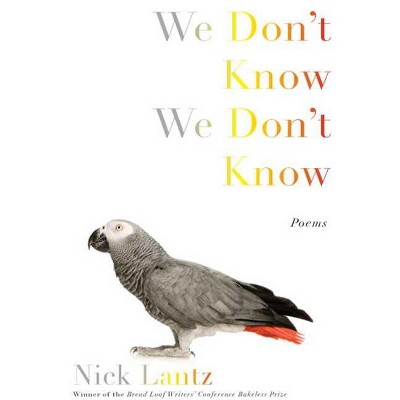 We Don't Know We Don't Know - by  Nick Lantz (Paperback)