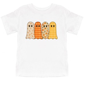 Four Ghosts Checkered Quilted Printed - Youth Short Sleeve Graphic T-Shirt and Toddler Short Sleeve Graphic T-Shirt - 1 of 3