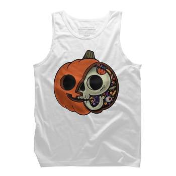 Men's Design By Humans Halloween Anatomy By ppmid Tank Top