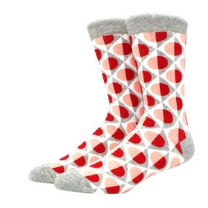 Circle Diamond Geometric Patterned Socks (Men's Sizes Adult Large) from the Sock Panda - 1 of 3