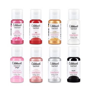 Sweet Sticks Edible Art Metallic Valentine's Day Food Paint, Pack of 8 - 1 of 3