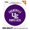 University of Evansville Purple Aces Logo Automotive Car Window Locker Circle Bumper Sticker - 3 of 4