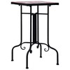 vidaXL Mosaic Side Table Terracotta and White Ceramic - 3 of 4