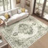Living Room Rugs, Soft Vintage Large Area Rugs for Bedroom Boho Farmhouse Low Pile Non-Slip Indoor Carpet Rugs - 2 of 4