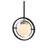 Quorum Lighting Nimbus 1 - Light Pendant in  Textured Black/Aged Brass - 2 of 2