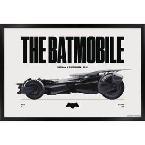 Trends International DC Comics Batman: 85th Anniversary - The Batmobile 2016 Framed Wall Poster Prints - 1 of 4