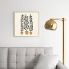 Pauline Stanley Potted Ferns Black Terracotta Metal Framed Art Print - Deny Designs - 2 of 4