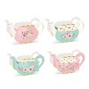 24 Pcs Charming Tea Party Flower Box Centerpieces, DIY Spring Princess Theme w/4 Styles Cute Teapot Shape for Mother¡¯s Day Wedding Shower Party Decor - 4 of 4