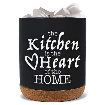 Elanze Designs Heart Of Home Black X-Large Cork Bottom Kitchen K-Cup Coffee Pod Holder