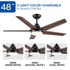 BestParts 48" Brown Wood Grain Ceiling Fan - LED Lighting, 3-Speed Control - 3 of 4